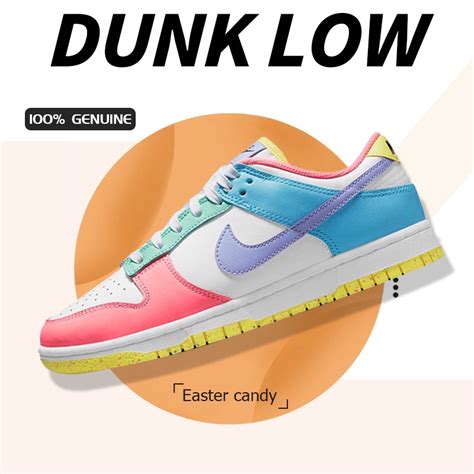 ของแท้ 100 Nike Dunk Low Se Easter Candy Dd1872 100 Sneakers Shopee Thailand