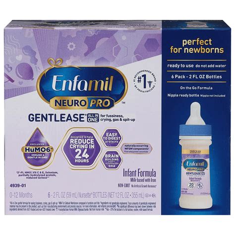 Enfamil Gentlease Milk-Based Ready-to-Feed Infant Formula Bottles ...