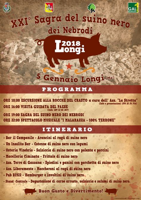 Eventi Il 05 Gennaio A Longi ME La Sagra Del Suino Nero Dei