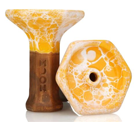 Moon Grand Phunnel Hookah Bowl | Marble Yellow hookah shisha phunnel ...