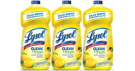 Lysol Clean & Fresh Multi-Surface Cleaner 3 Pack Only $6.40! - Common ...