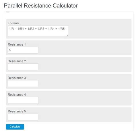 Parallel Resistance Calculator } Formula | - Calculator Academy