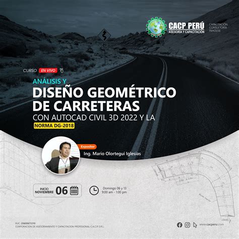 CACP Perú Curso Análisis Y Diseño Geométrico De Carreteras Con