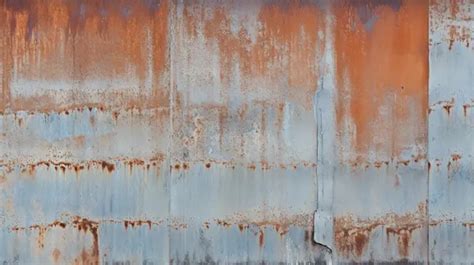 Zinc Plate Wall Rusty Texture On Zinc Surface Background Rusty Metal