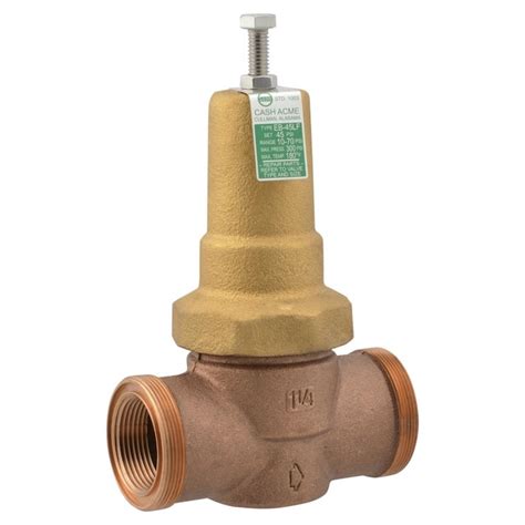 Cash Acme Brass 1 1 4 In Mnpt Pressure Regulator Valve In The Pressure Relief Valves