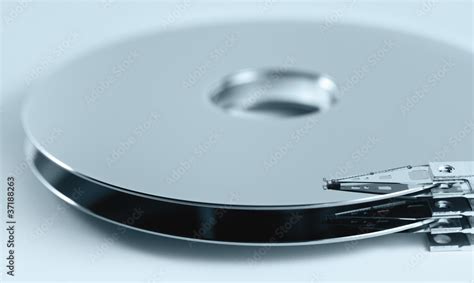 parts of hard disk drive Stock Photo | Adobe Stock