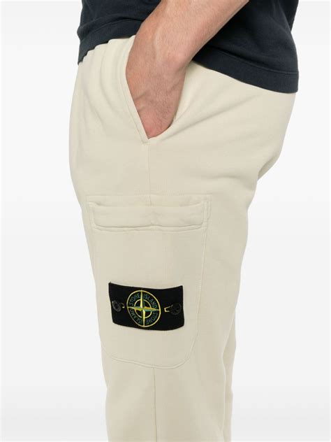 Stone Island Compass Badge Track Pants Neutrals FARFETCH