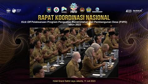 Ikuti Rakornas Kick Off Program P Pd Bupati Nina Berharap Desa Menjadi