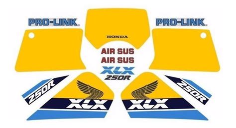 Kit Adesivos Faixa Xlx 250 Xl250x 1988 Branca Jogo Adesivo