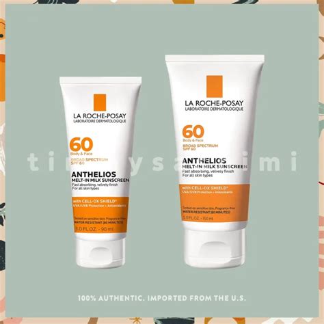 La Roche Posay Anthelios Melt In Milk Face Body Sunscreen Spf60 90ml 150ml Lazada Ph