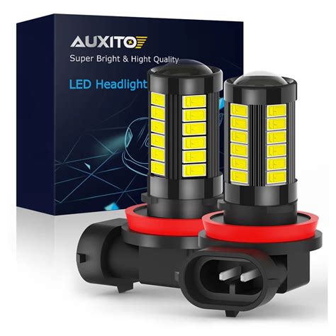 AUXITO Lámpara LED antiniebla para coche Bombilla de 1000Lm H11 H8