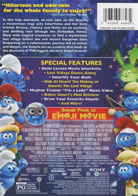 Smurfs The Lost Village Dvd 2017 Dvd Empire