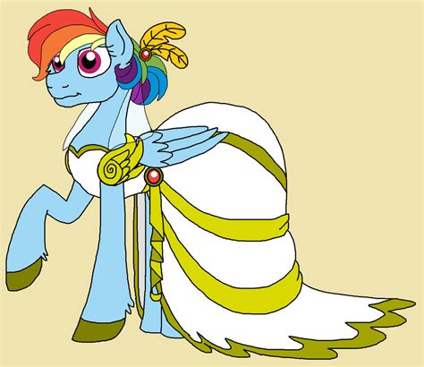 Rainbow Dash's Wedding Dress by rosefang16 on DeviantArt