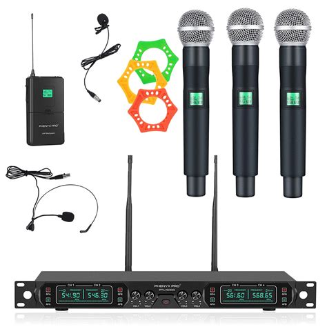 Phenyx Pro Ptu Wireless Microphone System Professional Uhf Ft