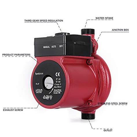 Happybuy RS Hot Water Recirculating Pump V Circulation Pump Inch NPT Speed