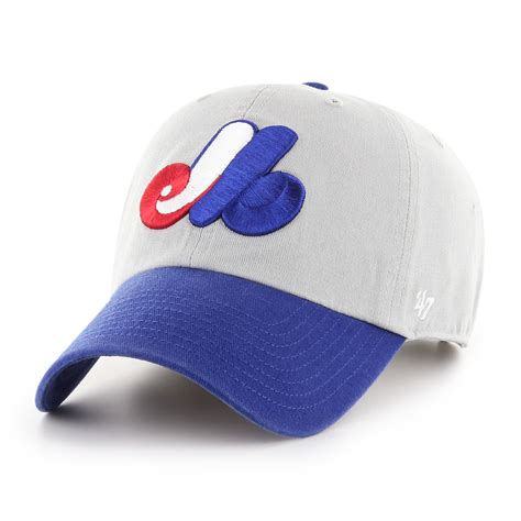 Montreal Expos Mlb Cooperstown Clean Up Hat Tone Adjustable