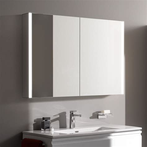 LAUFEN Frame 25 Mirror Cabinet With Lighting And 2 Doors Mirrored Side