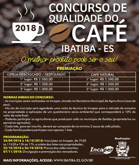 Concurso de qualidade do Café de Ibatiba vai entrar na fase de prova