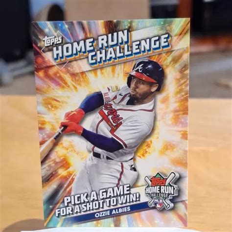 Ozzie Albies Topps Series Home Run Challenge Non Ray Hrc