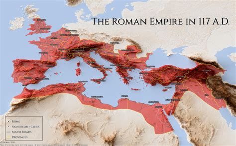 map   roman empire   ad