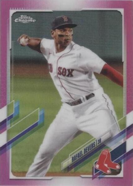 Topps Chrome Pink Refractor Rafael Devers For Sale Online Ebay