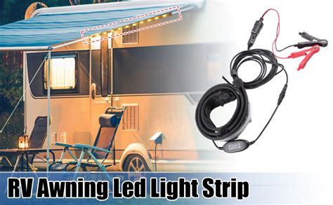 Amazon X AUTOHAUX 1 Set RV Awning Light Strip 5050 LED Chips