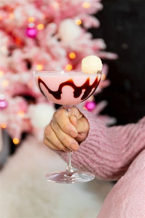 Chocolate Covered Strawberry Martini Christmas Cocktail Chocolate