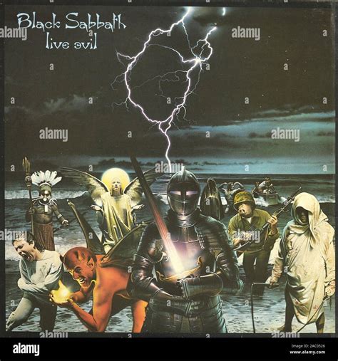 BLACK SABBATH Live Evil Vintage Vinyl Album Cover Stock Photo Alamy