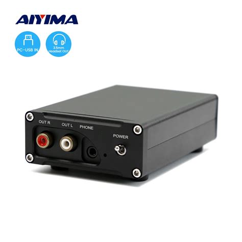 AIYIMA мини HiFi 2,0 цифровой аудио декодер USB DAC усилитель для наушников