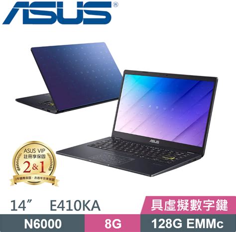 Asus E410ka 0321bn6000 藍 Celeron N60008g128g Emmcwin11sfhd14吋