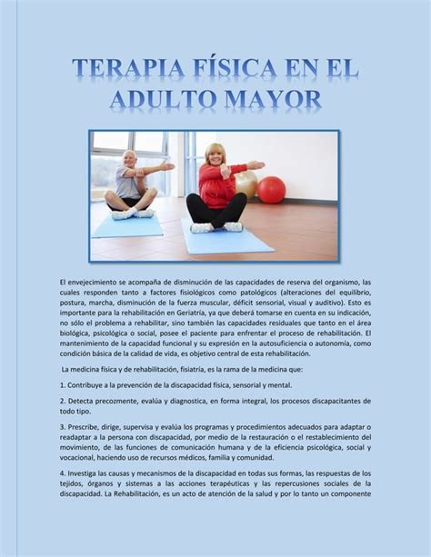 Terapia En El Adulto Mayor PDF