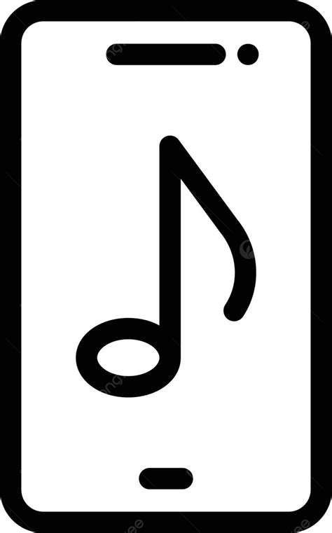 Mobile Music Mark Sign Bass Vector Mark Sign Bass Png And Vector