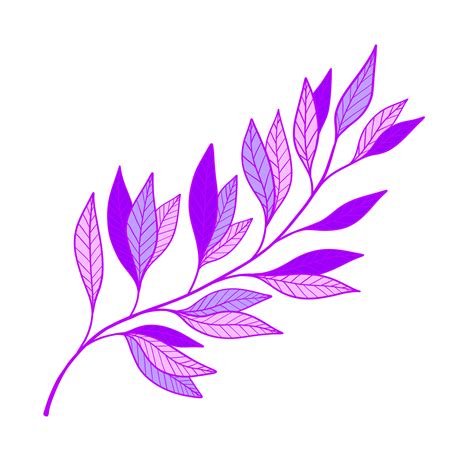 Free Purple Leaves Illustration. Vivid leaves. Natural. 15072210 PNG ...