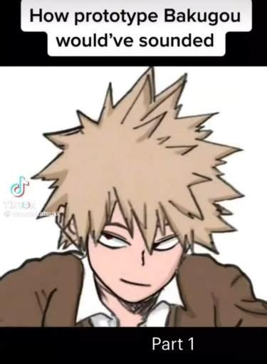 This Is How Prototype Bakugo Would Have Sounded Bakugo Katsuki Fanart