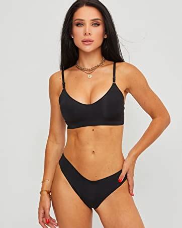 Pholeey Seamless Slips Damen Unsichtbar Panties Frauen Nahtlose Sexy Bikini Geschmeidig Eisseide