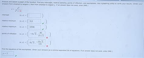 Solved Analyze And Sketch A Graph Of The Function Find Any Chegg