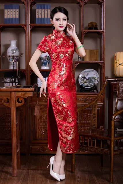 Shanghai Story Short Sleeve Qipao Dress national trend chinese style ...