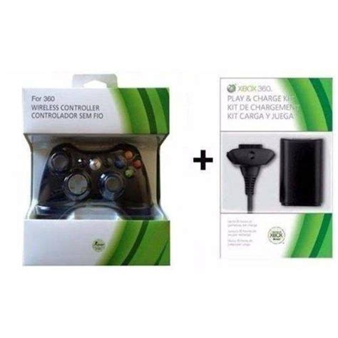 Kit Controle P Xbox Sem Fio Original Feir Bateria Em Promo O