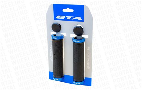 Manopla Gta Rider Mm Tpr Preto Azul Portal Wheeling