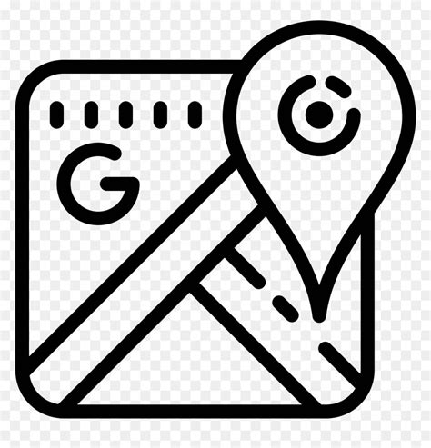 Google Maps Icon Png Transparent Black