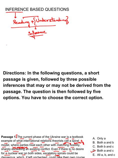 Inference Based Questions | PDF | Mental Disorder