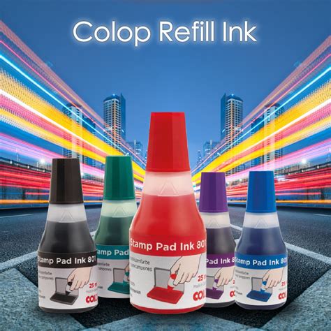 COLOP REFILL INK PAD 801 PREMIUM QUALITY 25ML Self Inking Stamp Pad