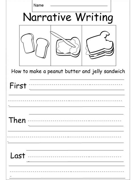 Narrative Writing Worksheets Grade