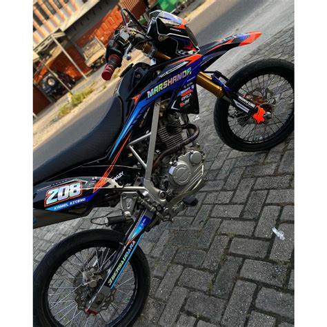 Jual DECAL STICKER KLX 150 BF G SE OREN DECAL KLX BF 150 Shopee Indonesia