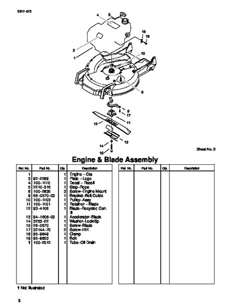 Toro 20044 21 Inch Super Recycler SR 21OS Lawn Mower Parts Catalog 1999