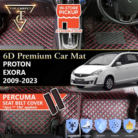 PROTON EXORA 2009 2023 6D PU Leather Car Carpet VIP Car Mat Floor