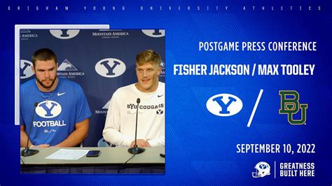 BYU Football Post Game Press Conference Baylor Fisher Jackson And