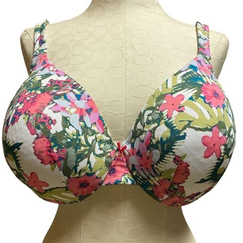 Cacique Intimates And Sleepwear Cacique Lightly Lined Full Coverage Bra Underwire Floral