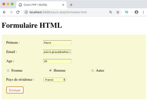 Comment Faire Un Formulaire En Java