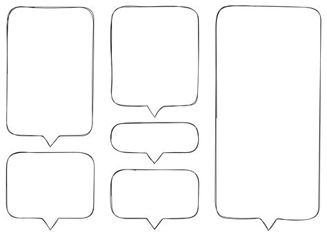 Hand Drawn Speech Bubble Vector Collection Vector Art At Vecteezy